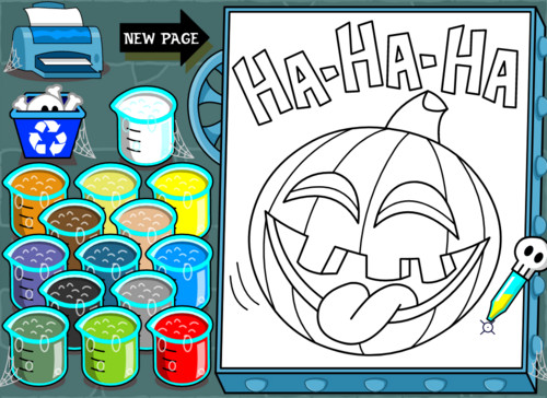 Colour the pumpkin